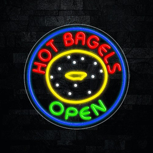 Hot Bagels Flex-Led Sign