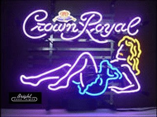 Crown Royal Girl Neon Sign