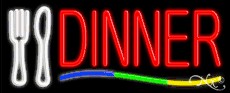 Dinner Business Neon Sign