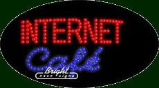 Internet Café LED Sign
