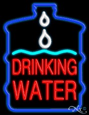Drinking Water Neon Sign only $424.00 - More Business Neon Signs ...