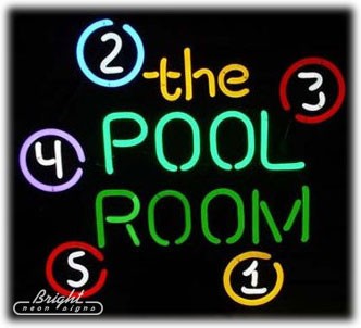 The Pool Room Neon Sign