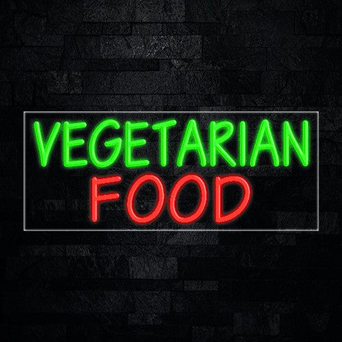 Vegetarian Food Flex-Led Sign