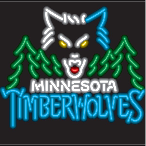 Minnesota Timberwolves Neon Sign only $339.99 - Signs - M – BrightNeonSigns