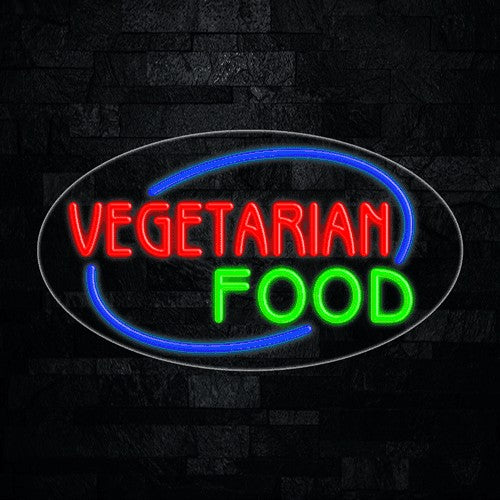 Vegetarian Food Flex-Led Sign