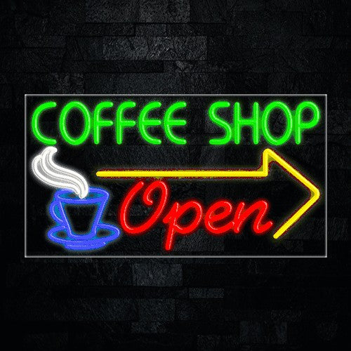Coffee Shop Open Flex-Led Sign
