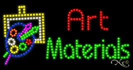 Art Materials LED Sign