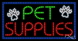 Pet Supplies LED Sign