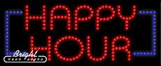 Happy Hour LED Sign