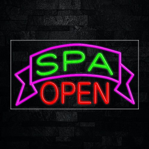 Spa Open Flex-Led Sign