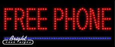 Free Phone LED Sign