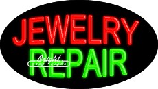 Jewelry Repair Flashing Neon Sign