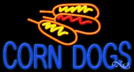 Corn Dogs Business Neon Sign