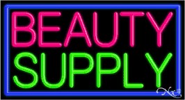 Beauty Supply Business Neon Sign