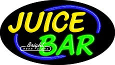 Juice Bar Flashing Neon Sign