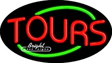 Tours Flashing Neon Sign
