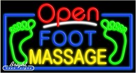 Foot Massage Open Neon Sign