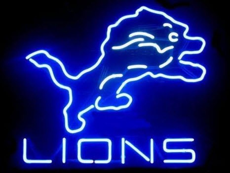 Detroit Lions Neon Sign