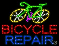 Bicycle Repair LED Sign