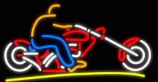 Motorcycle Ride Neon Sign