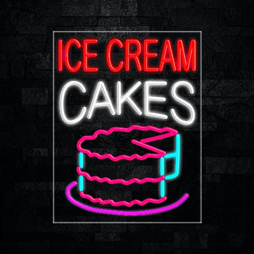 Ice Cream Cakes Flex-Led Sign