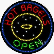 Hot Bagels LED Sign
