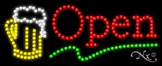 Beer Open LED Sign