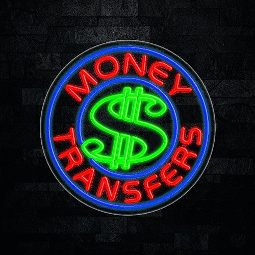 Money Transfers Flex-Led Sign