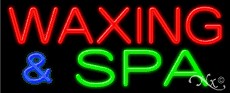 Waxing & Spa Business Neon Sign