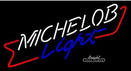 Michelob Light Cross Neon Sign
