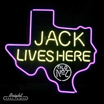 Jack Lives Here Neon Sign