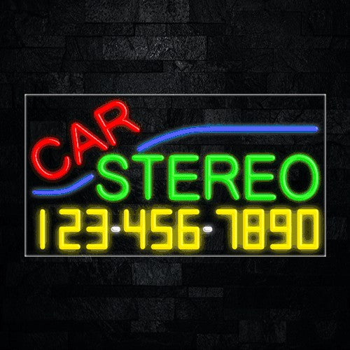 Car Stereo Flex-Led Sign