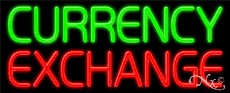 Currency Exchange Business Neon Sign