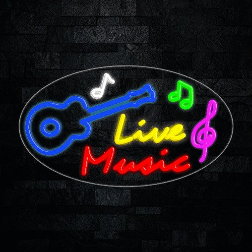 Live Music Flex-Led Sign