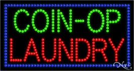 Coin Op Laundry LED Sign
