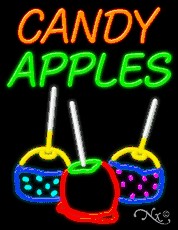 Candy Apples Business Neon Sign