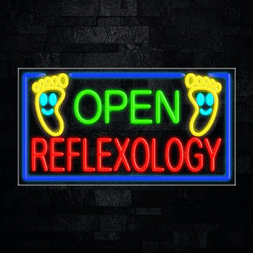 Open Reflexology Flex-Led Sign