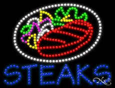 Steaks LED Sign