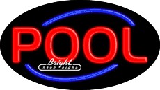 Pool Flashing Neon Sign
