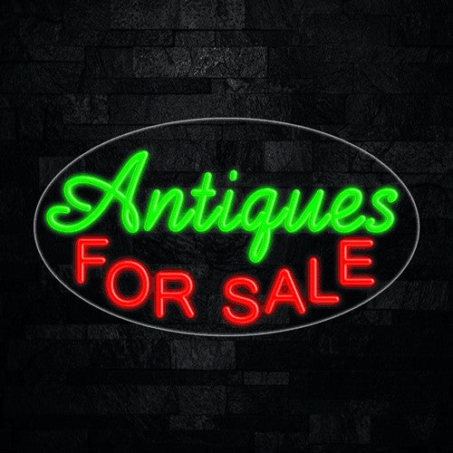 Antiques For Sale Flex-Led Sign