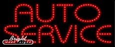 Auto Service LED Sign