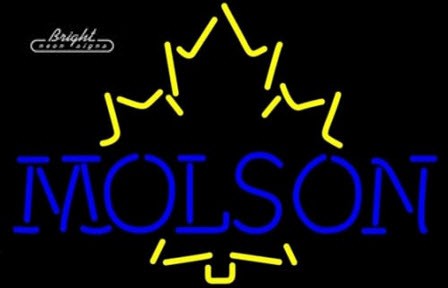 Molson Yellow Neon Sign