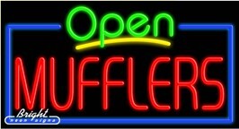 Mufflers Open Neon Sign