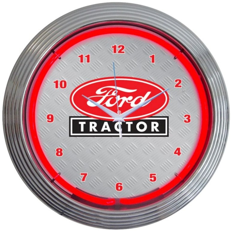 Ford Tractor Neon Clock