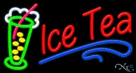 Ice Tea Business Neon Sign