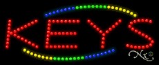 Keys LED Sign