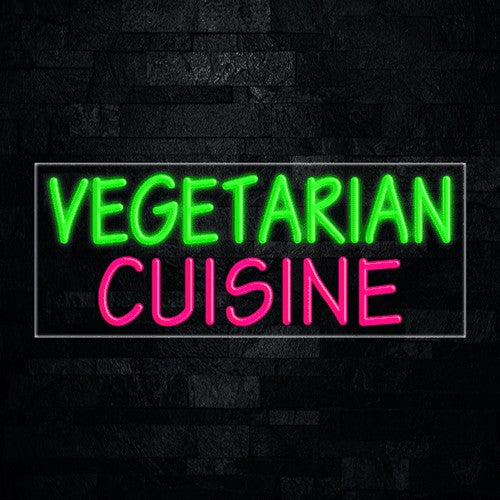 Vegetarian Cuisine Flex-Led Sign