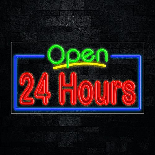24 Hours Flex-Led Sign