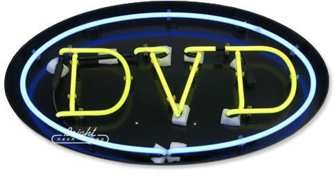 DVD Flashing Neon Sign