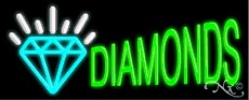 Diamonds Logo Neon Sign